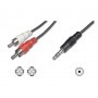 Nilox NX090703101 cavo audio 1,5 m 3.5mm 2 x RCA + 3.5mm Nero (NX090703101)