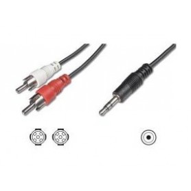 Nilox NX090703102 cavo audio 3 m 3.5mm 2 x RCA + 3.5mm Nero (NX090703102)
