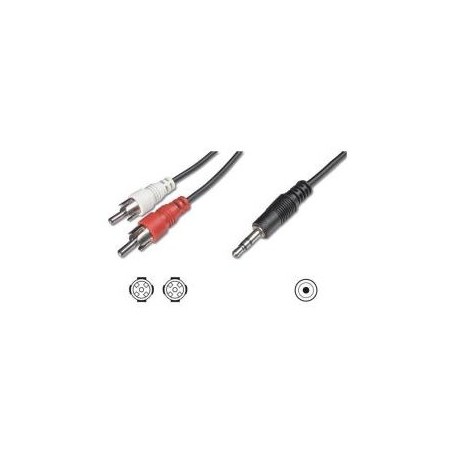 Nilox NX090703102 cavo audio 3 m 3.5mm 2 x RCA + 3.5mm Nero (NX090703102)