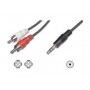 Nilox NX090703102 cavo audio 3 m 3.5mm 2 x RCA + 3.5mm Nero (NX090703102)