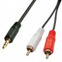 Lindy 35685 cavo audio 10 m 2 x RCA 3.5mm Nero (35685)