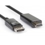 Hamlet XVCDP-HDM18 cavo e adattatore video 1,8 m DisplayPort HDMI tipo A (Standard) Nero (XVCDP-HDM18)