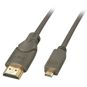 Lindy 41353 cavo HDMI 2 m HDMI tipo A (Standard) HDMI tipo D (Micro) Nero, Oro (41353-LND)