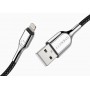 Cygnett Lightning - USB-A 2 m Nero, Acciaio inossidabile (CY2670PCCAL)