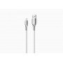 Cygnett Lightning - USB-A 1 m Acciaio inossidabile, Bianco (CY2685PCCAL)