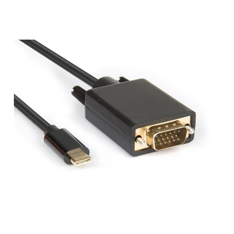 Hamlet XVAUC-VGA20 cavo e adattatore video 2 m USB tipo-C VGA (D-Sub) Nero (XVAUC-VGA20)