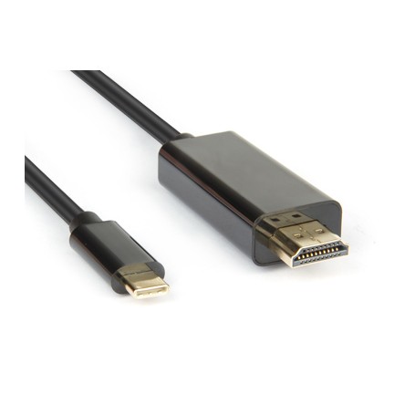 Hamlet XVAUC-HDM4K20 cavo e adattatore video 2 m USB tipo-C HDMI tipo A (Standard) Nero (XVAUC-HDM4K20)