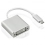 Nilox USB Type-C - DVI-I M/F adattatore grafico USB Argento (NX080200124)