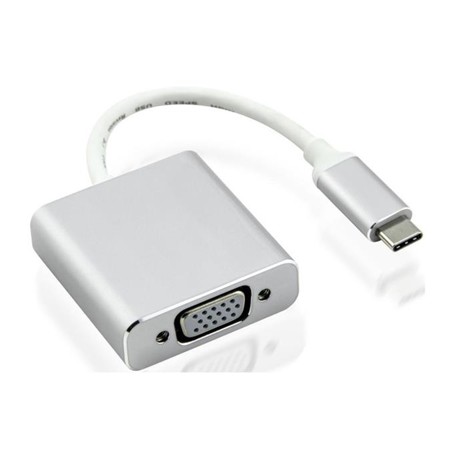 Nilox USB Type-C - VGA M/F adattatore grafico USB Argento (NX080200122)