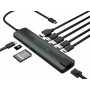 Conceptronic DONN06G hub di interfaccia USB 3.2 Gen 1 (3.1 Gen 1) Type-C 5000 Mbit/s Nero, Argento (DONN06G)