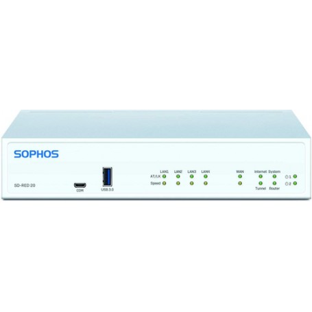 Sophos SD-RED 20 dispositivo di gestione rete 250 Mbit/s Collegamento ethernet LAN (R20ZTCHMR)
