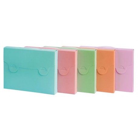 Favorit 400119529 cartella Polipropilene (PP) Crema, Verde, Rosa, Porpora, Turchese A4 (400119529)