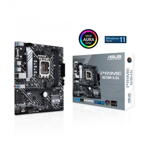 ASUS PRIME H610M-A D4 Intel H610 LGA 1700 micro ATX (90MB19P0-M0EAY0)