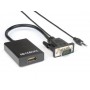 Hamlet XVAVGA-HDMA cavo e adattatore video VGA (D-Sub) HDMI tipo A (Standard) Nero (XVAVGA-HDMA)