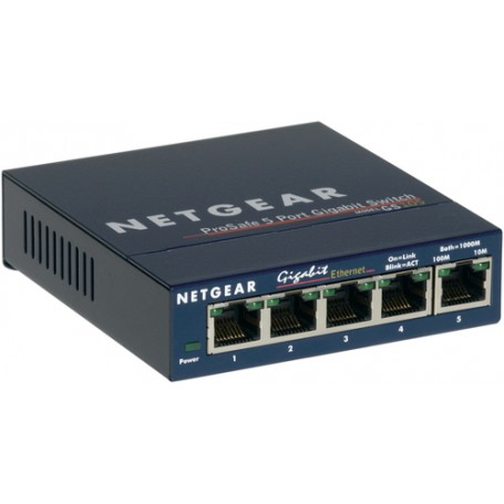 Netgear GS105 Non gestito Gigabit Ethernet (10/100/1000) Blu (GS105GE)