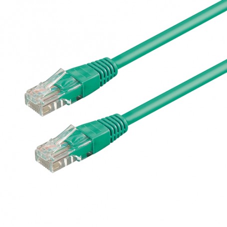 WP WPC-PAT-5U030G cavo di rete Verde 3 m Cat5e U/UTP (UTP) (WPC-PAT-5U030G)