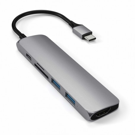 Satechi ST-SCMA2M hub di interfaccia USB 3.2 Gen 1 (3.1 Gen 1) Type-C 104 Mbit/s Argento (ST-SCMA2M)