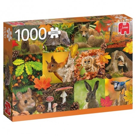 Premium Collection Autumn Animals 1000 pcs Puzzle 1000 pz (18863)