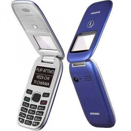 BRONDI CELLULARE WINDOW+ CLAMSHELL DUAL SIM 1,77" GSM QUADRI BAND BLU (10278092)