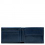 Piquadro PU1392B2R/BLU portafoglio, portacarte e portadocumenti da viaggio Pelle, Poliestere (PU1392B2R/BLU)