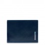 Piquadro PU1392B2R/BLU portafoglio, portacarte e portadocumenti da viaggio Pelle, Poliestere (PU1392B2R/BLU)