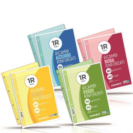 RICAMBI RINF A4 GIALLI 80 GR 40F 4M (7810)