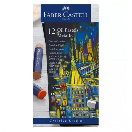 CF12 OIL PASTELS COL.METALLICI ASS (127014)