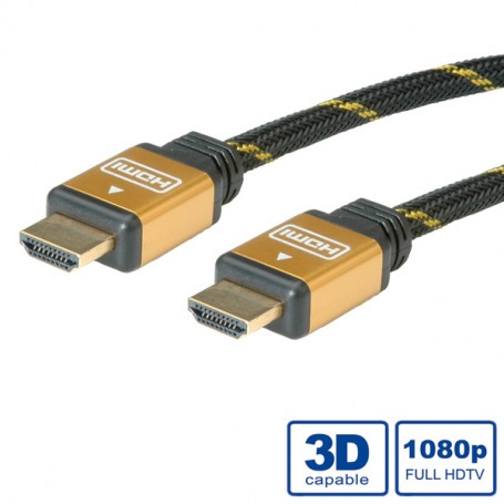 ROLINE GOLD HDMI High Speed Cable + Ethernet, M/M 7.5 m (RO11.04.5504)