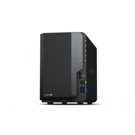 Synology DiskStation DS220+ server NAS e di archiviazione Compatta Collegamento ethernet LAN Nero J4025 (DS220+)