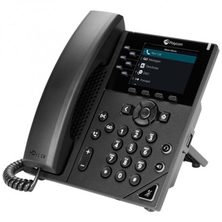 POLY 350 telefono IP Nero 6 linee LCD (2200-48830-025)