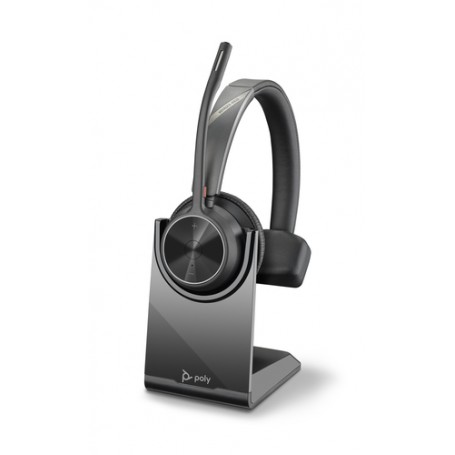 POLY Voyager 4310 UC Cuffia Padiglione auricolare USB tipo A Bluetooth Base di ricarica Nero (218471-01)