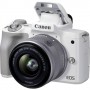 Canon EOS M50 Mark II + M15-45 S EU26 MILC 24,1 MP CMOS 6000 x 4000 Pixel Bianco (4729C005)