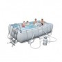 Bestway Power Steel 56442 piscina fuori terra Piscina con bordi Piscina rettangolare 6478 L Blu, Grigio (56442)