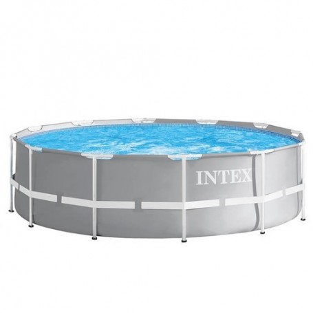 Intex 26724GN piscina fuori terra Piscina con bordi Piscina rotonda 14614 L Grigio (26724GN)