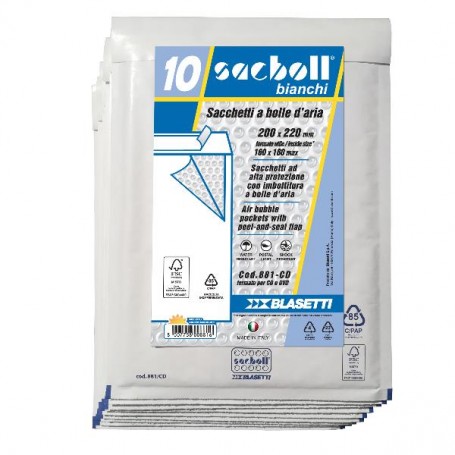 CF10 SACCO IMBOT/BIANCO 20X22CM (0881)