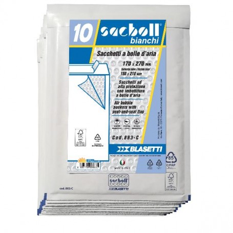 CF10 SACCO IMBOT/BIANCO 17X27CM (0883)