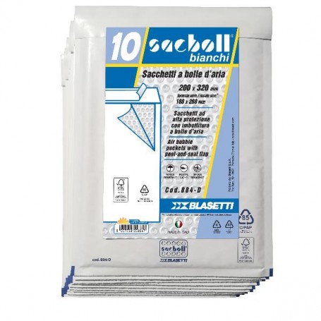 CF10 SACCO IMBOT/BIANCO 20X32CM (0884)