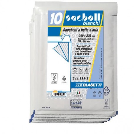 CF10 SACCO IMBOT/BIANCO 24X32CM (0885)