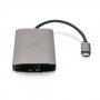 C2G C2G54458 replicatore di porte e docking station per notebook Cablato USB 3.2 Gen 1 (3.1 Gen 1) Type-C Grigio (C2G54458)