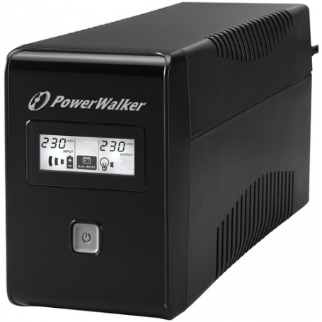 PowerWalker VI 850 LCD FR A linea interattiva 0,85 kVA 480 W 2 presa(e) AC (10120044)