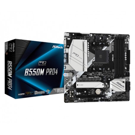 Asrock B550M Pro4 AMD B550 Presa AM4 micro ATX (90-MXBDK0-A0UAYZ)