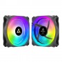 Antec Prizm X 120 ARGB 3+C Case per computer Air cooler 12 cm Nero 3 pz (0-761345-99938-0)