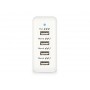 Hamlet Travel Charger Alimentatore USB da parete 4 porte con adattatori per 150 paesi (XPWC420TRAV)
