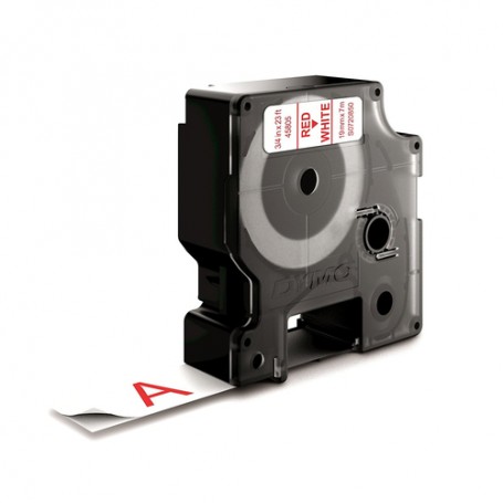 DYMO D1 - Standard Etichette - Rosso su bianco - 19mm x 7m (S0720850)