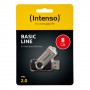 Intenso Basic Line unità flash USB 8 GB USB tipo A 2.0 Nero, Argento (3503460)