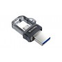 SanDisk Ultra Dual m3.0 unità flash USB 32 GB USB Type-A / Micro-USB 3.2 Gen 1 (3.1 Gen 1) Nero, Argento, Tras (SDDD3-032G-G46)