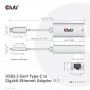 CLUB3D CAC-1519 adattatore per inversione del genere dei cavi USB-C RJ-45 Bianco (CAC-1519)