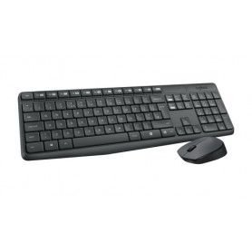 Logitech MK235 Wireless Keyboard and Mouse Combo tastiera USB QWERTY Inglese Grigio (920-007931)