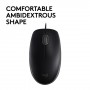 Logitech B110 mouse Ambidestro USB tipo A Ottico 1000 DPI (910-005508)