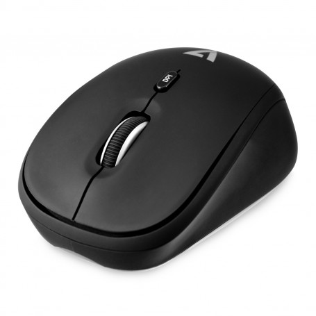 V7 Mouse ottico mobile wireless, nero (MW100-1E)